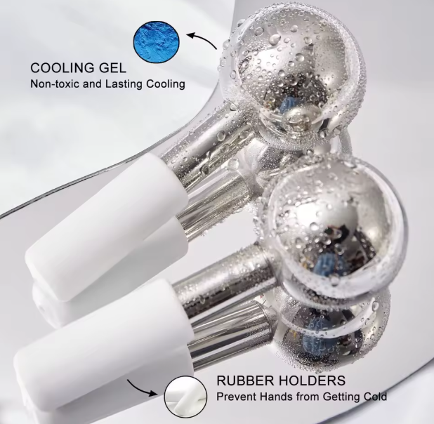 Cooling Cryo Ice Globes for Ultimate Skin Depuffing Solution