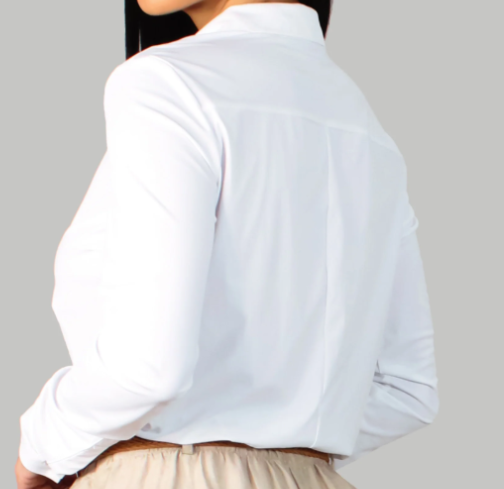 White Button-Up Bodysuit
