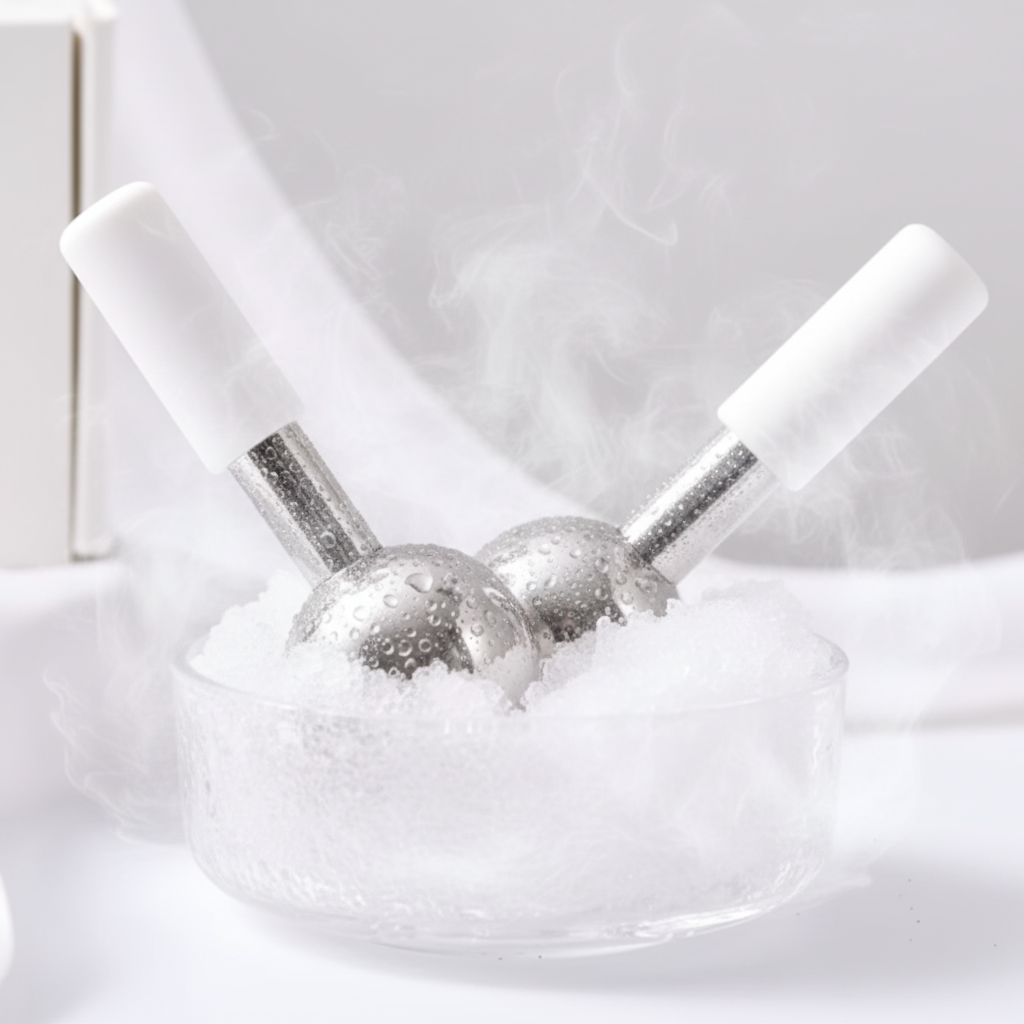 Cooling Cryo Ice Globes for Ultimate Skin Depuffing Solution