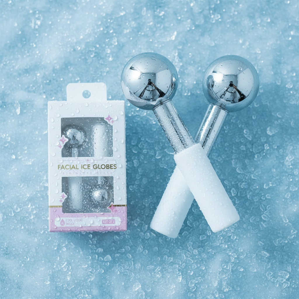 Cooling Cryo Ice Globes for Ultimate Skin Depuffing Solution