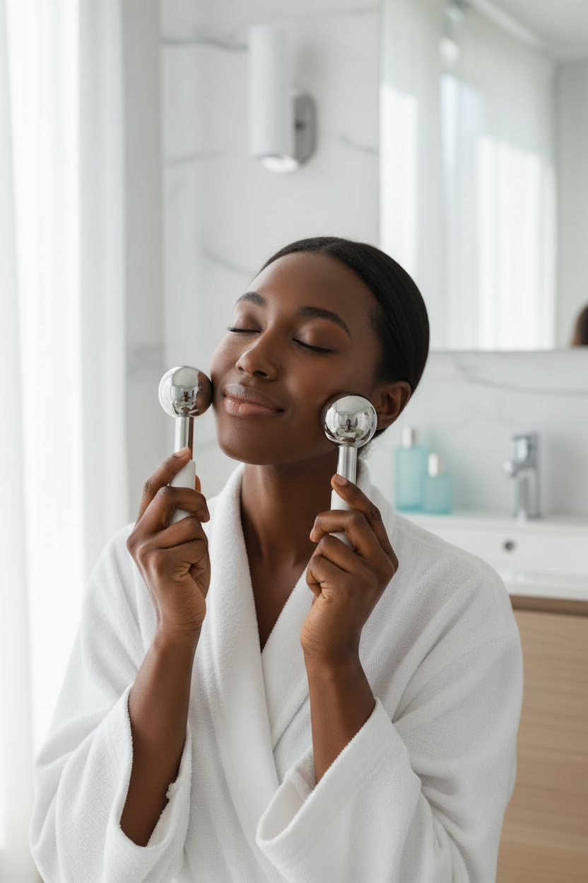 Cooling Cryo Ice Globes for Ultimate Skin Depuffing Solution