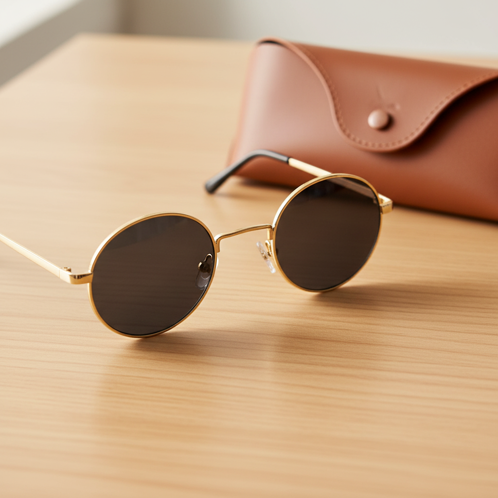 Retro Oval Sunglasses - Vintage-Inspired Unisex Shades with UV Protection
